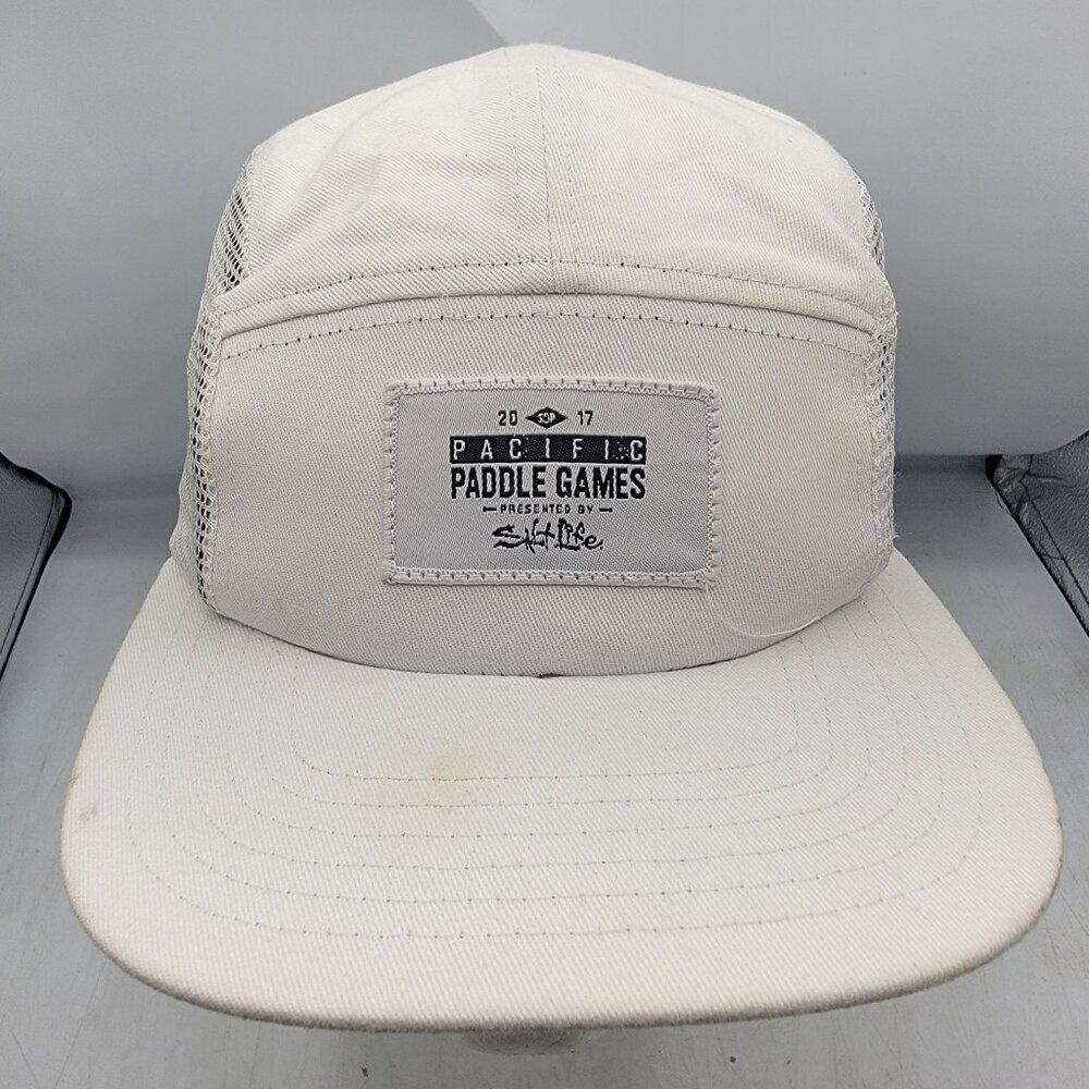 Pacific Paddle Games 2017 Salt Life White Hat Cap Lightweight Packable Casual